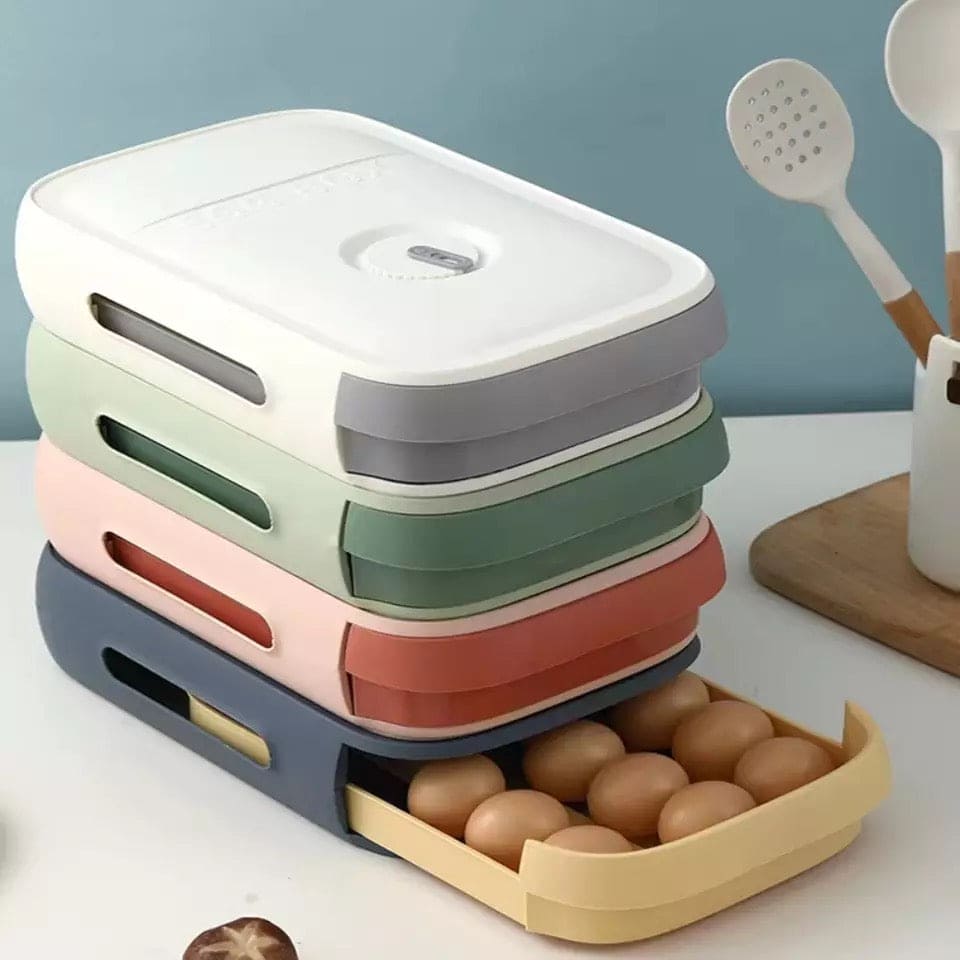 Drawer Type Egg Storage Box, Refrigerator Egg Container, Drawer Egg Tray Holder, Large Capacity Egg Organizer, Modern Simple Fall-proof Drawer Egg Storage Box Drawer Type Egg Storage Box, Refrigerator Egg Container, Drawer Egg Tray Holder, Large Capacity Egg Organizer, Modern Simple Fall-proof Drawer Egg Storage Box